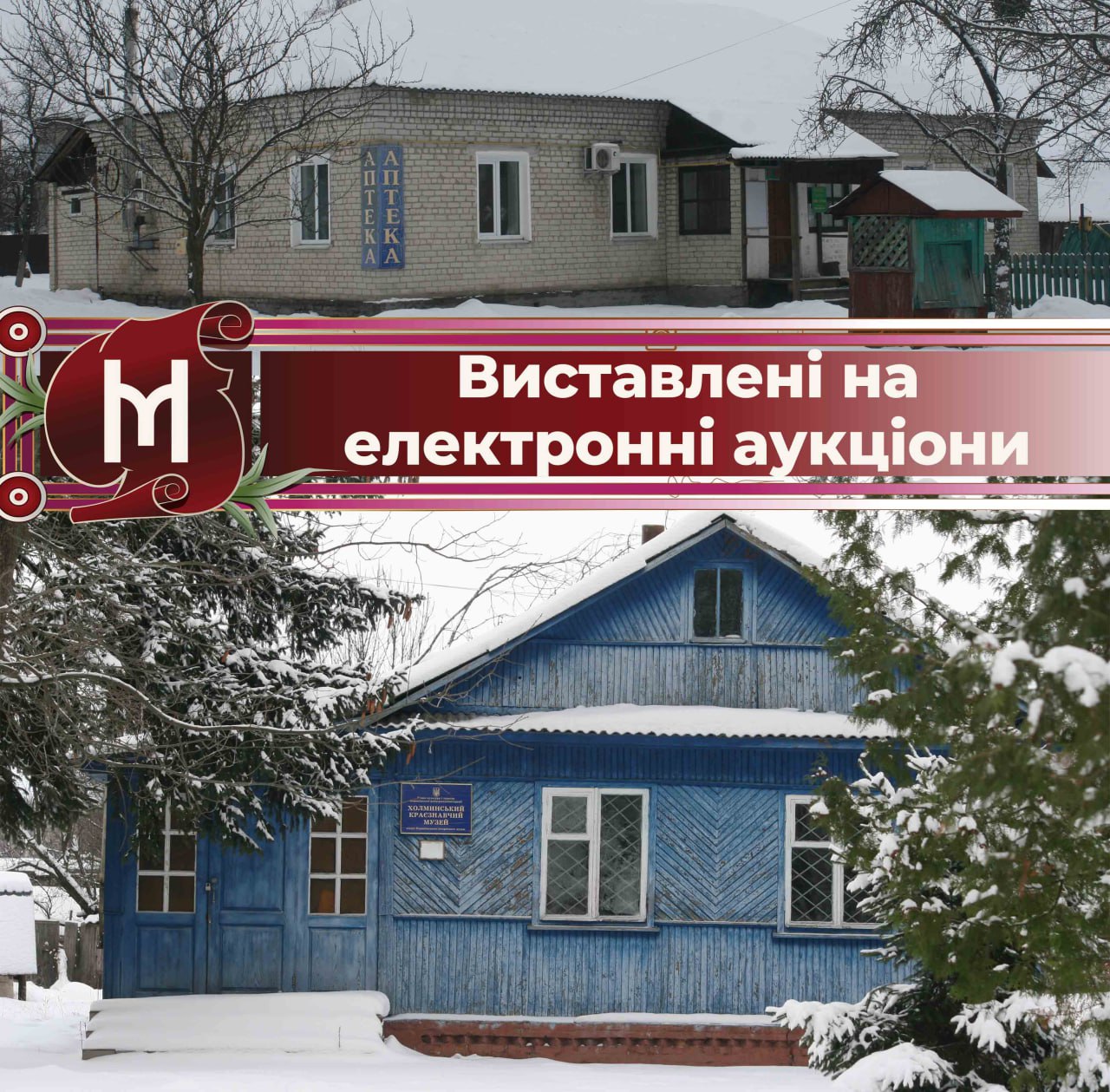 У Холмах два приміщення виставлені на електронні аукціони