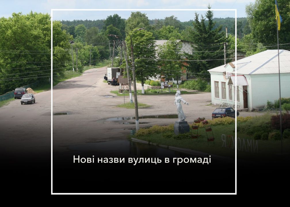 У Холминській громаді перейменовано вулиці